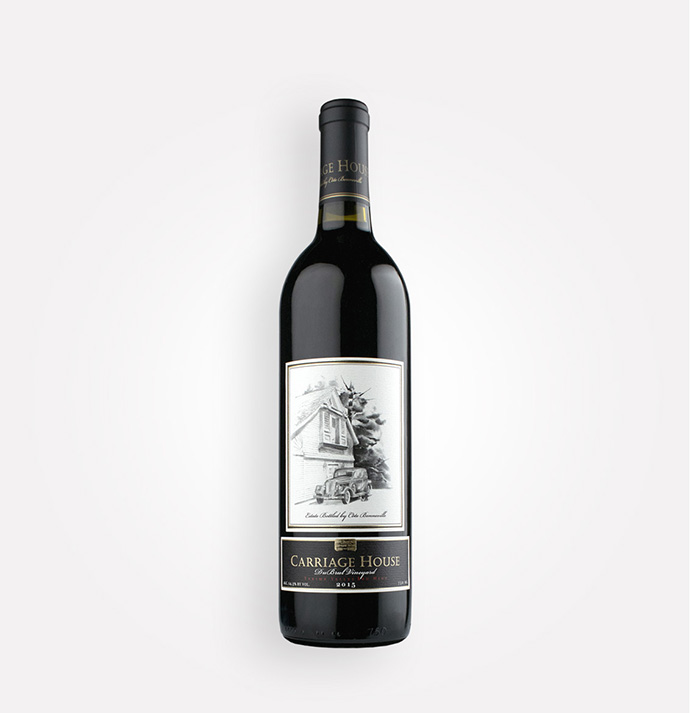 Bottle of Côte Bonneville 2015 Carriage House Washington red wine blend