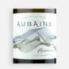 Front label close-up of Aubaine 2019 Chardonnay from Oregon's Eola-Amity Hills Anahata Vineyard