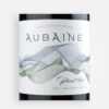 Front label close-up of Aubaine 2019 Pinot Noir wine from Oregon's Eola-Amity Anahata Vineyard