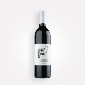 Bottle of Fortuity Cellars 2018 FIfty Fifty red wine blend from Washington's Yakima Valley