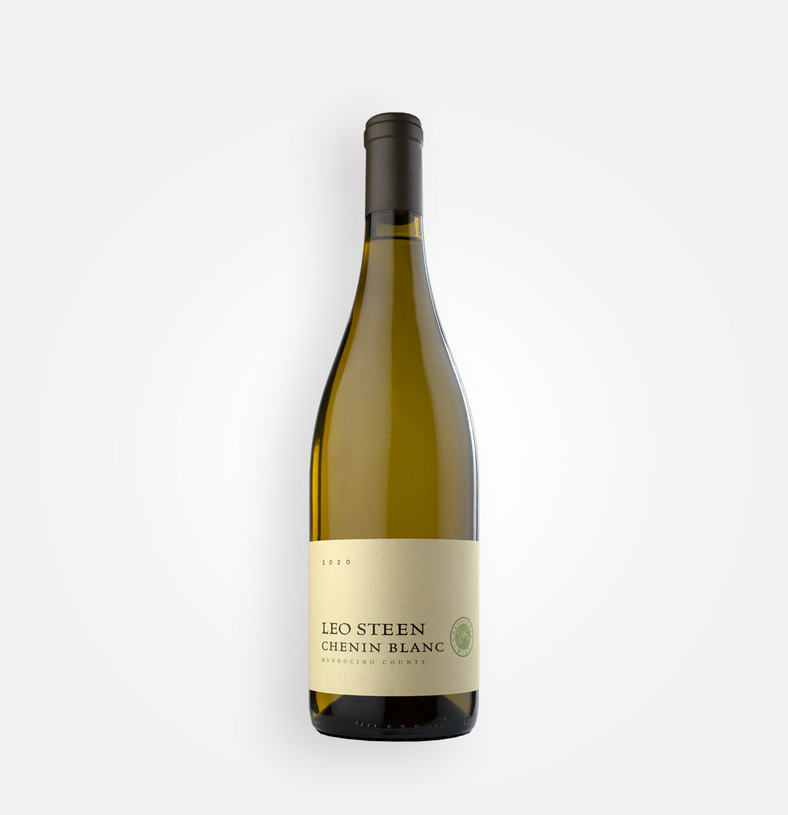 Bottle of Leo Steen 2020 Chenin Blanc wine from California’s Mendocino County