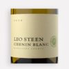 Front label close-up of Leo Steen 2020 Chenin Blanc wine from California’s Mendocino County