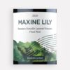 Front label close-up of Maxine Lily 2020 Domaine Danielle Laurent Vineyard Pinot Noir wine from Oregon's Yamhill-Carlton AVA