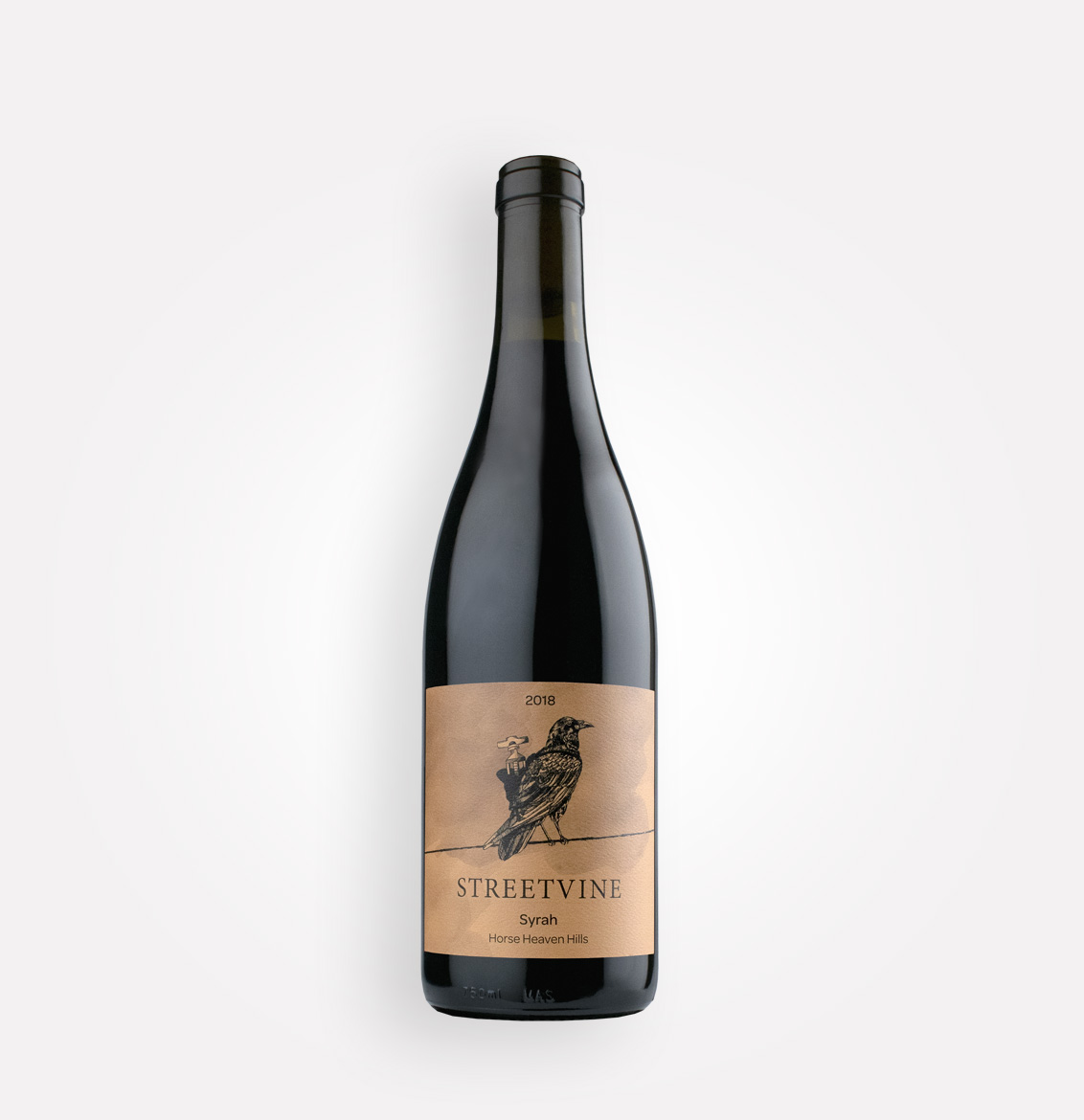 Bottle of 2018 Streetvine Syrah wine from Washington's Horse Heaven Hills AVA