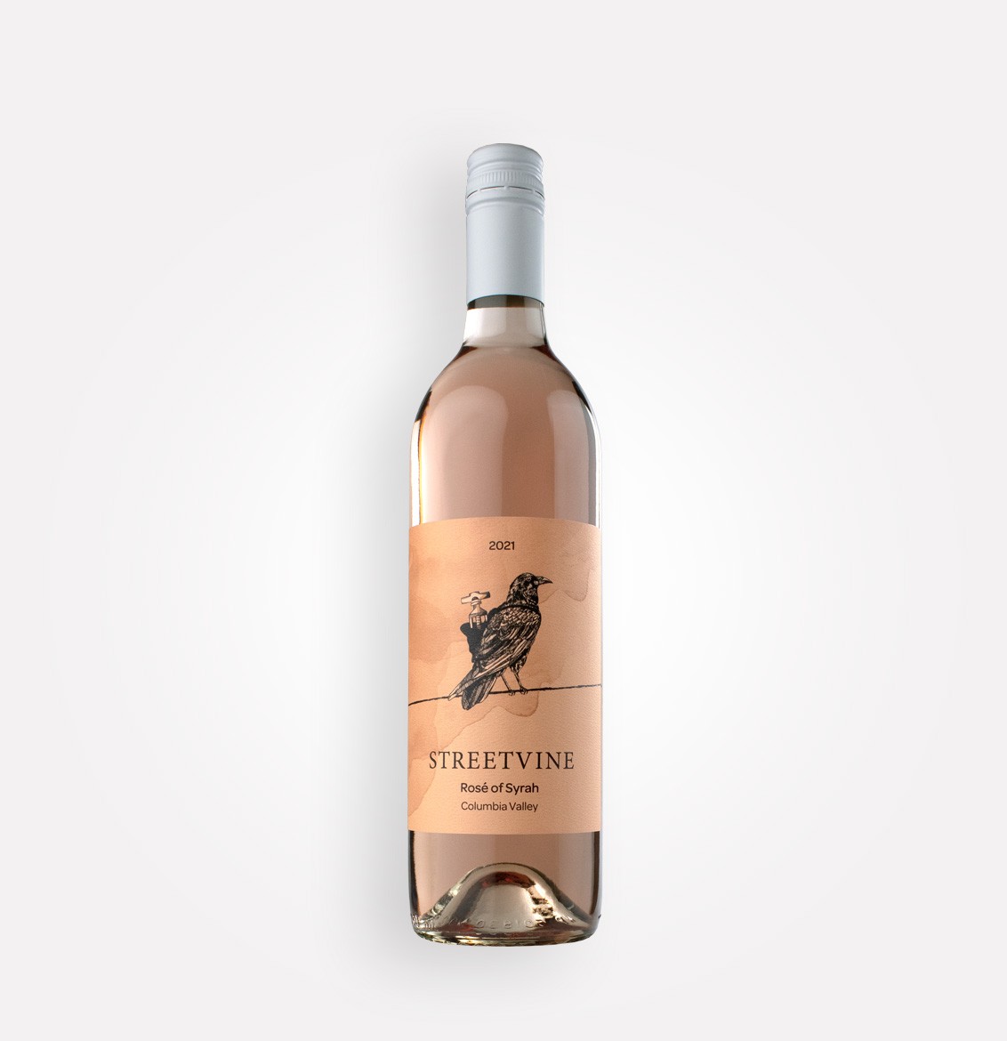 Bottle of Streetvine 2021 Rosé of Syrah wine from Washington's Columbia Valley