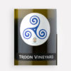Front label close-up of Troon Vineyard 2020 Druid's Fluid white wine blend from Oregon's Applegate Valley