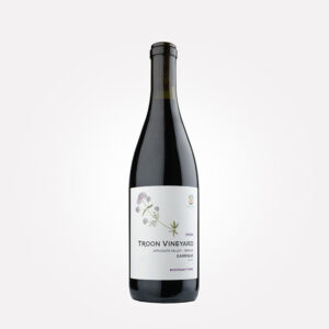 Bottle of Troon Vineyard 2020 Garrigue Syrah wine from Oregon's Applegate Valley