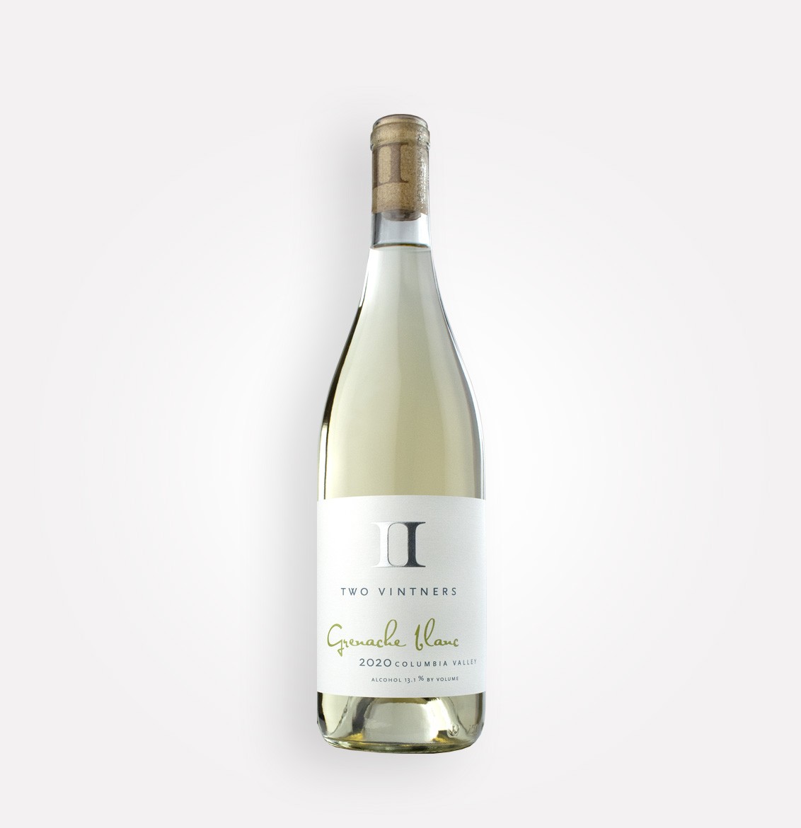 Bottle of Two Vintners 2020 Grenache Blanc white wine from Washington's Yakima Valley