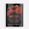 Front label close-up of Warr-King 2017 Descendant red wine blend from three Washington AVA's