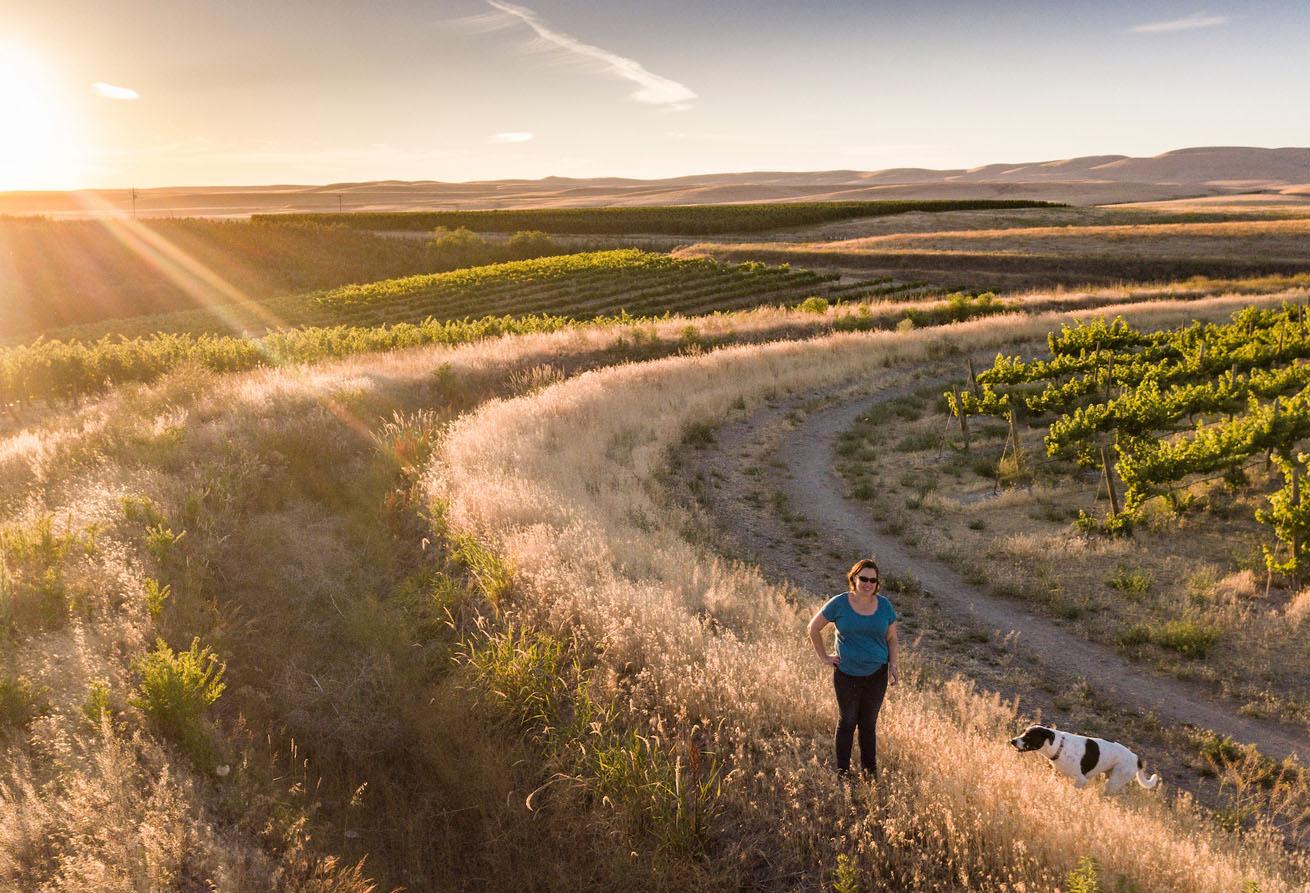 Kerry Shiels, winemaker for Côte Bonneville and grower for DuBrul Vineyard in the Yakima Valley