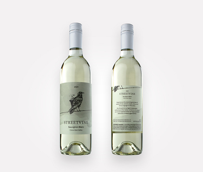 Streetvine 2021 Sauvingnon Blanc Washington white wine