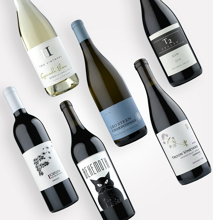 Rising Wines Collective Gift of Wine Bundle with red and white wine