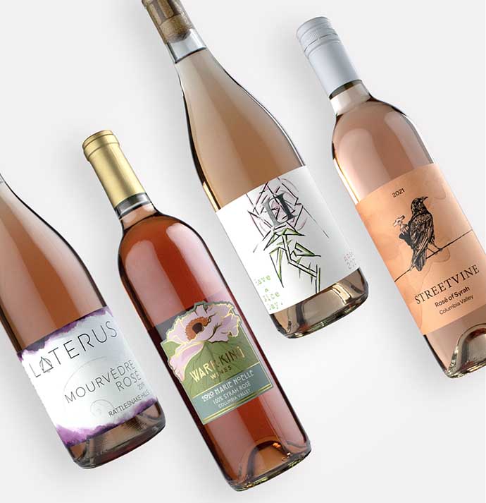 Rising Wines Collective Summer Rosé Wine Bundle from the best of Washington