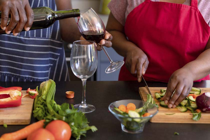 Cooking together – a cozy Valentine’s at home with wine pairing