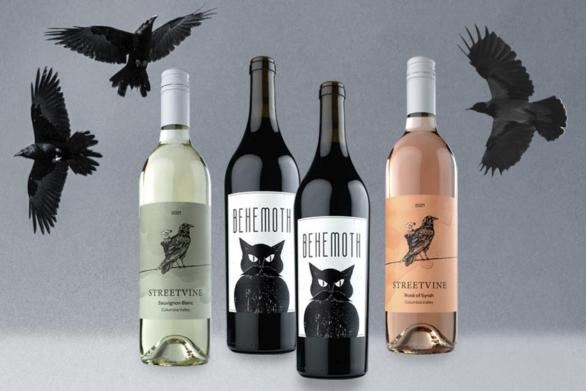 Halloween wine article about Wautoma Springs and Streevine wines